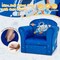 Costway Kids Sofa Toddler Upholstered Armrest Chair withSolid Wooden Frame Blue